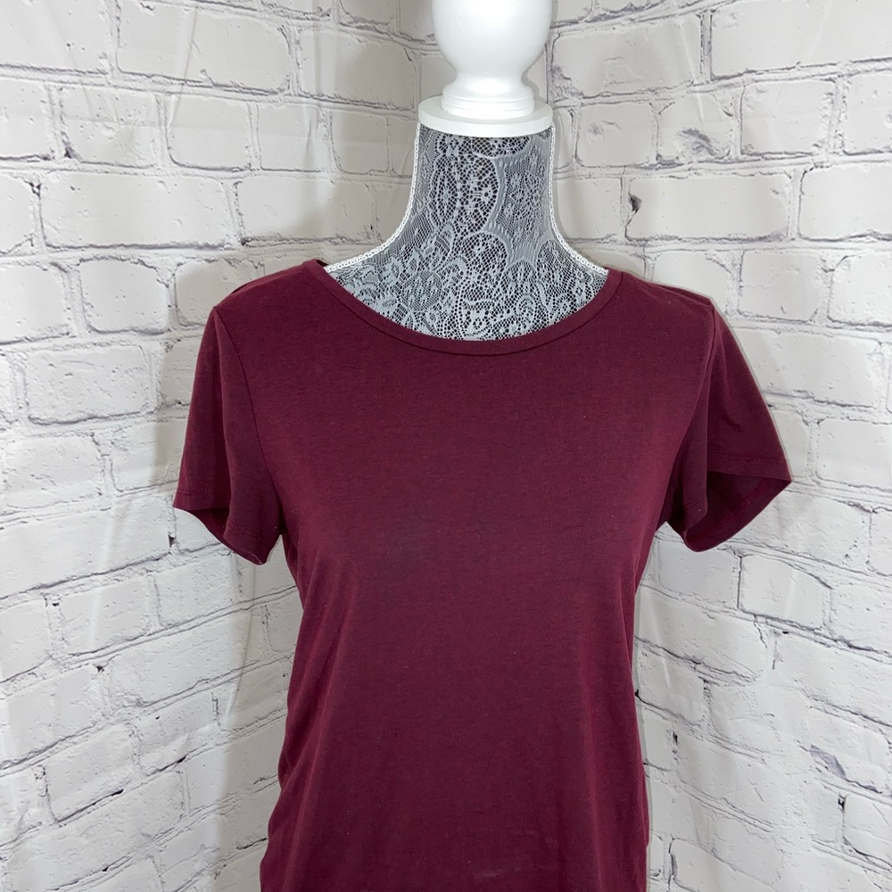 Maroon top